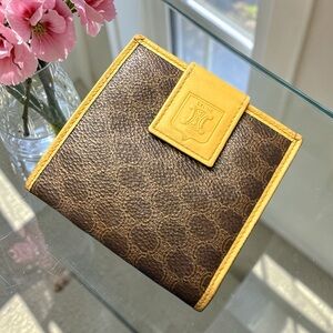 Vintage Celine Macadam Triomphe Compact wallet.